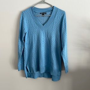 Cable and Gauge robins egg blue sweater. Size S